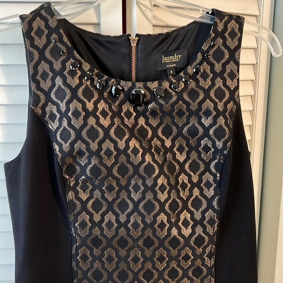 Laundry by Shelli Segal Black Printed Dress - Picture 2 of 6